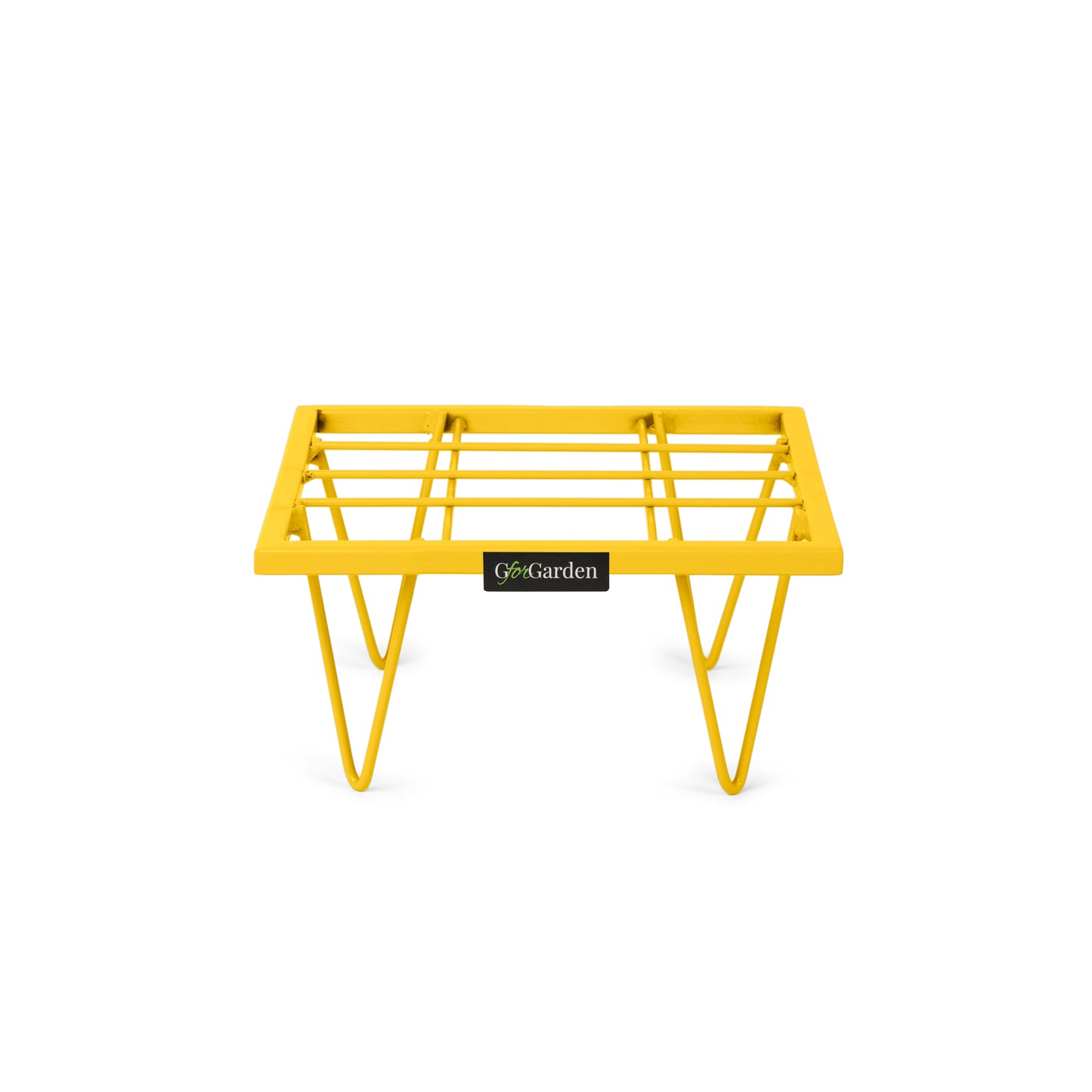 Square Plant Stand-Yellow