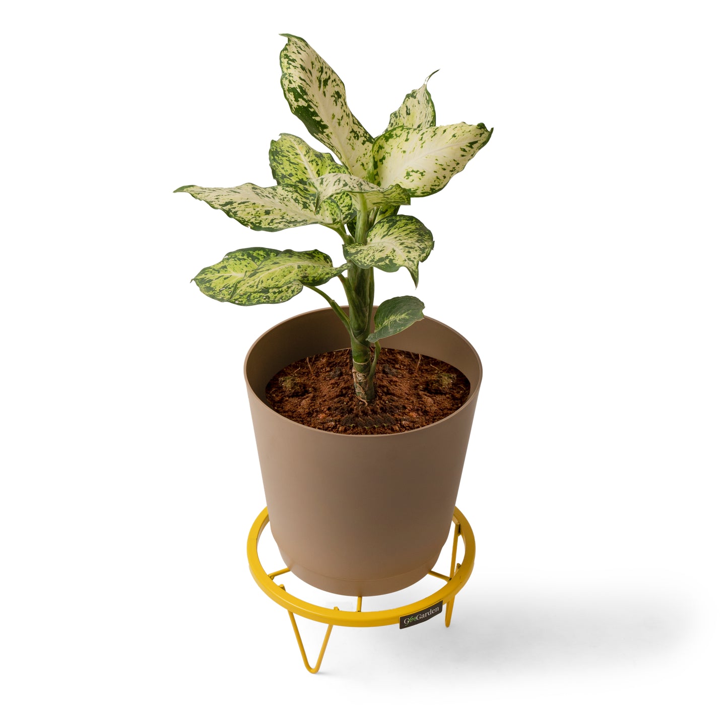 Round Plant Stand-Yellow