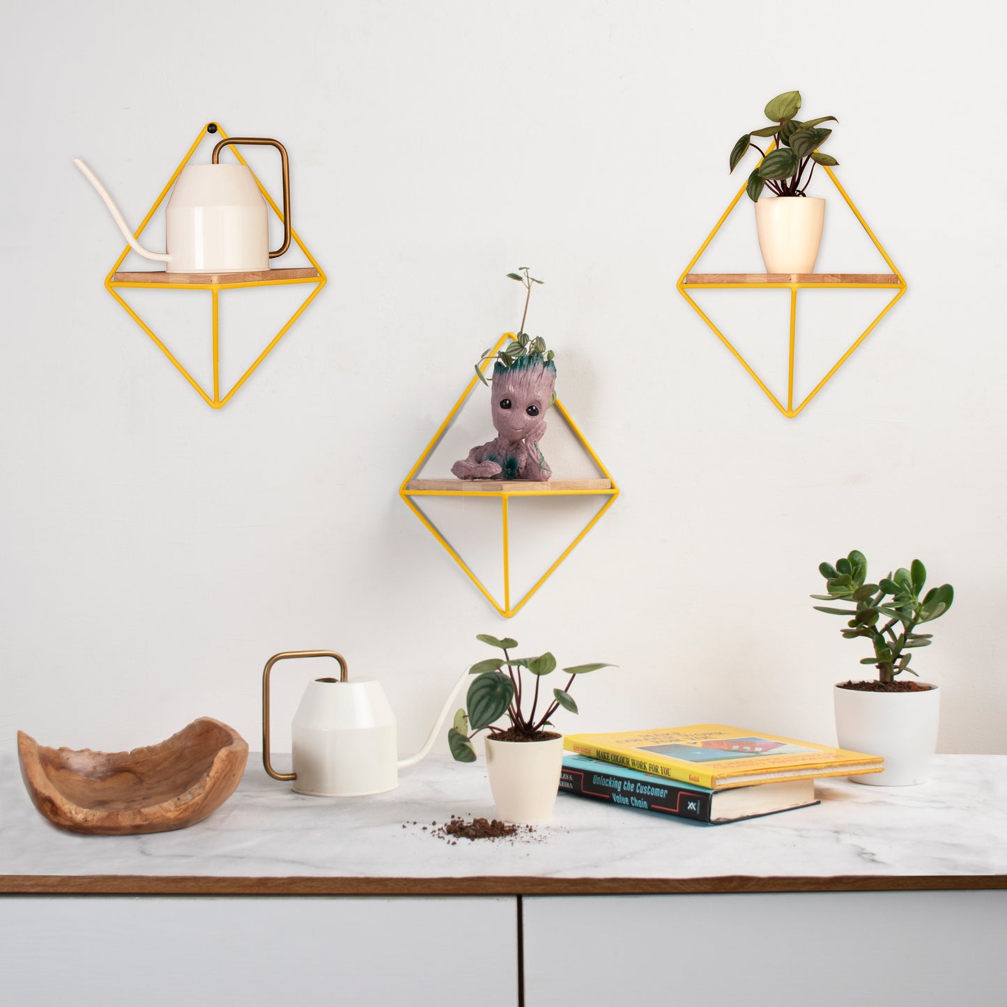 Prism Wall Shelves [Canary Yellow]