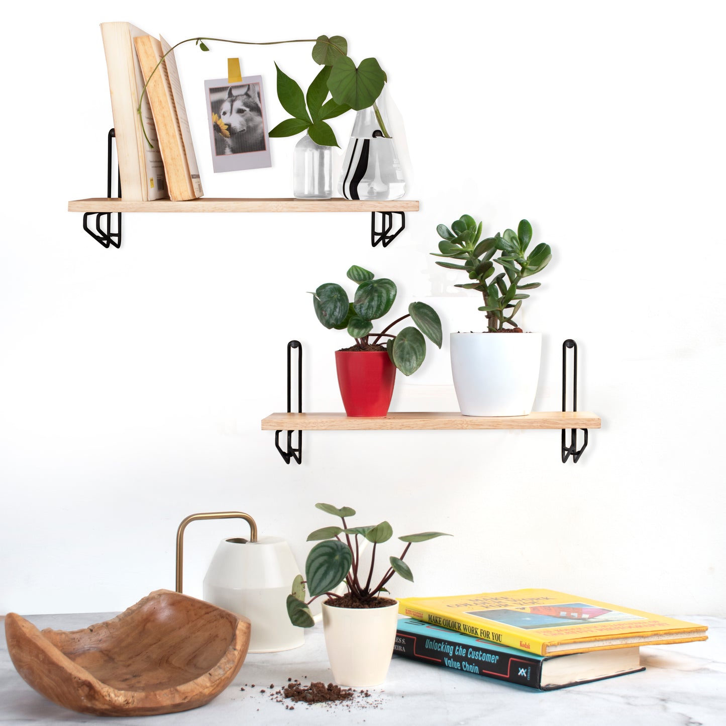 Rectangular Shelf [ Glossy Black]